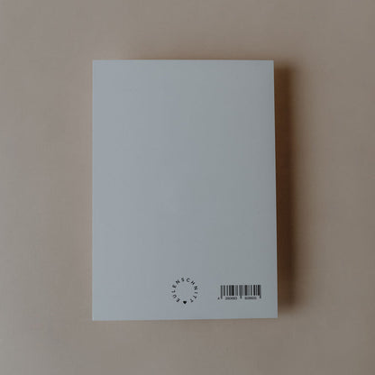 Liebevoll designte Postkarte von Eulenschnitt -  Rückseite blanko mit kleinem Logo