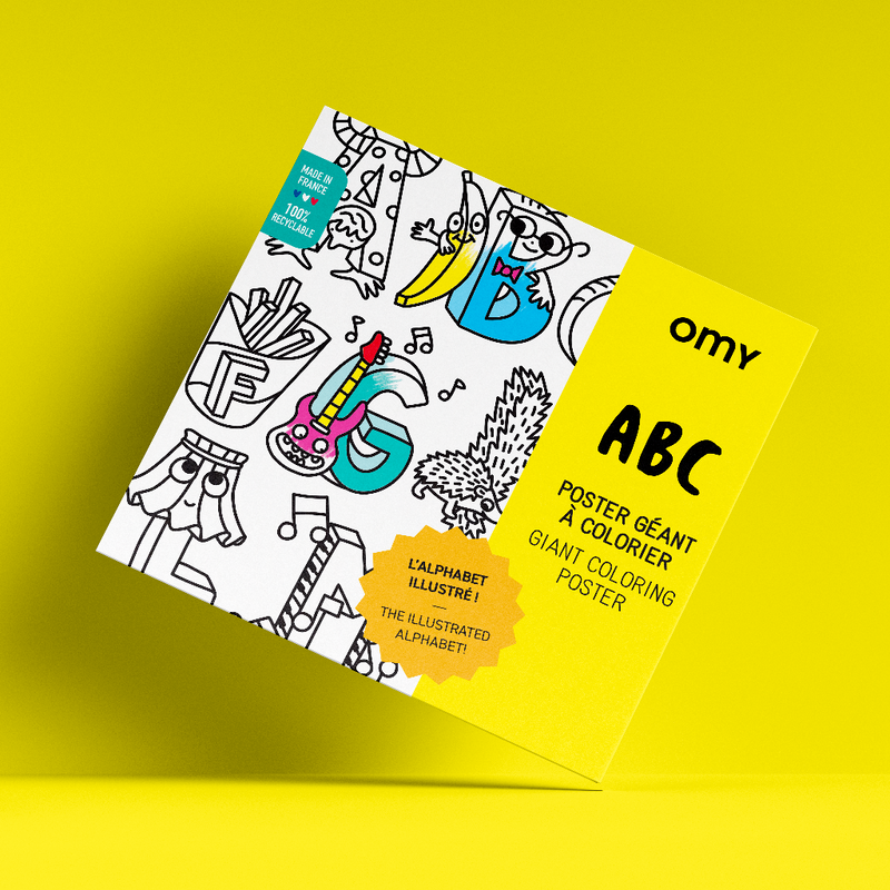 XXL-Ausmalposter "ABC" von OMY - Produktpräsentation