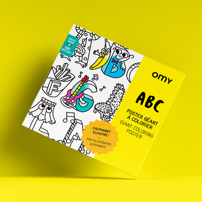 XXL-Ausmalposter "ABC" von OMY - Produktpräsentation