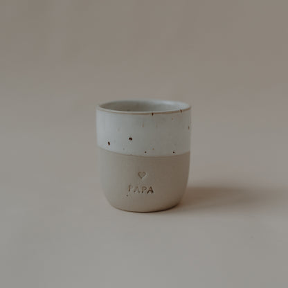 Eulenschnitt Espressobecher Papa – liebevolles Geschenk für deinen Papa