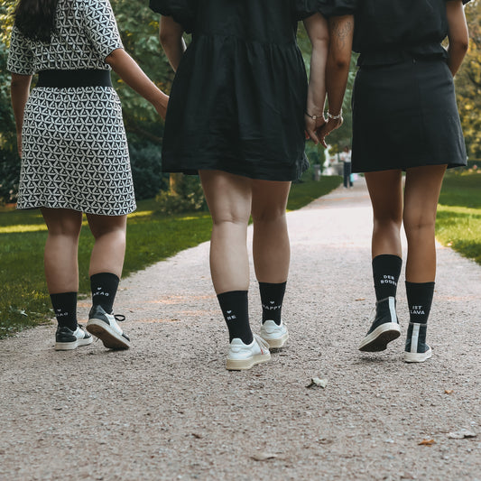 Ciao Kakao Socken Schwarz – angezogen