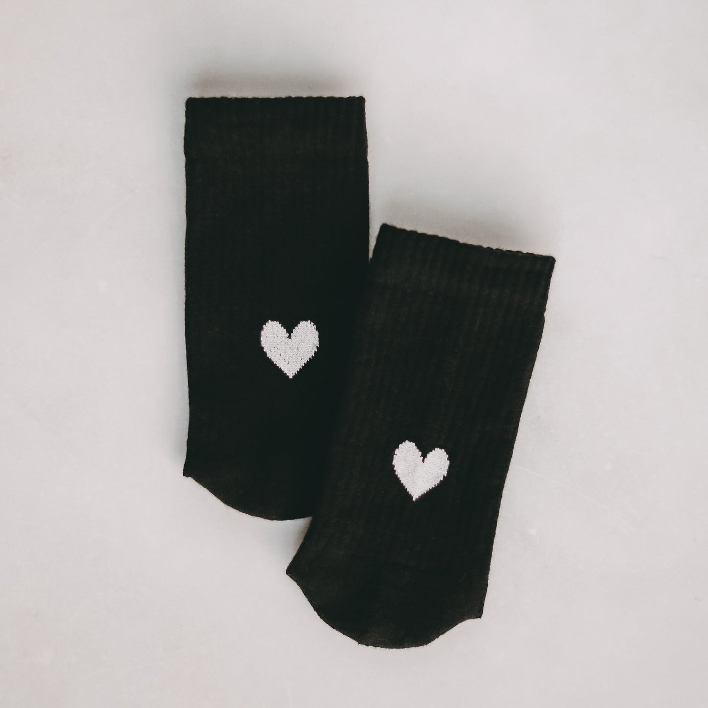 Socken "Herz" schwarz
