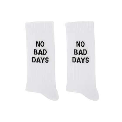 Socken Weiß No Bad Days von Eulenschnitt – Bio-Baumwolle