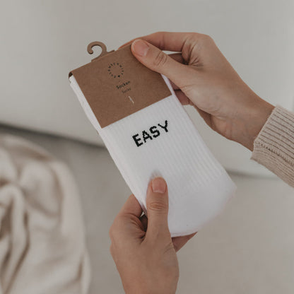 Socken "Easy Peasy" von Eulenschnitt - mit GOTS Zertifizierung