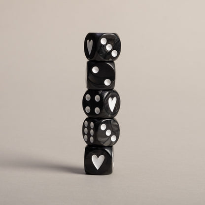 Würfelset Perlmutt – gestapelt