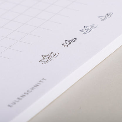 Spielblock "Bötchen versenken" - Detailaufnahme Bötchen