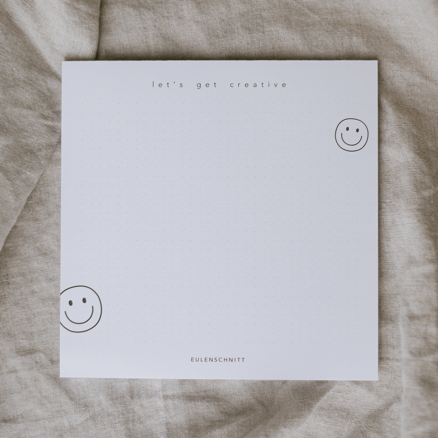 Notizblock "Let´s get creative" von Eulenschnitt - Produktabbildung