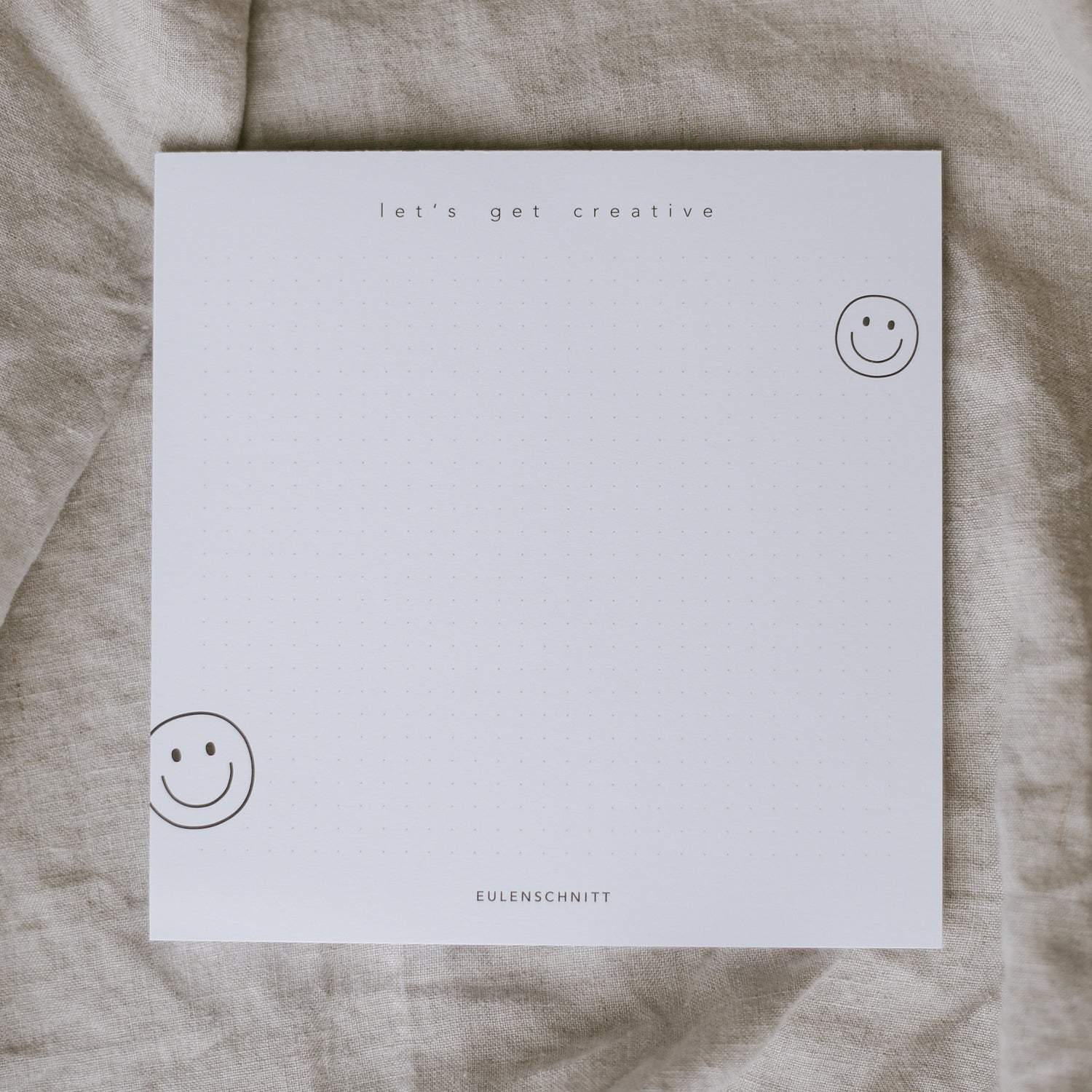 Notizblock "Let´s get creative" von Eulenschnitt - Produktabbildung