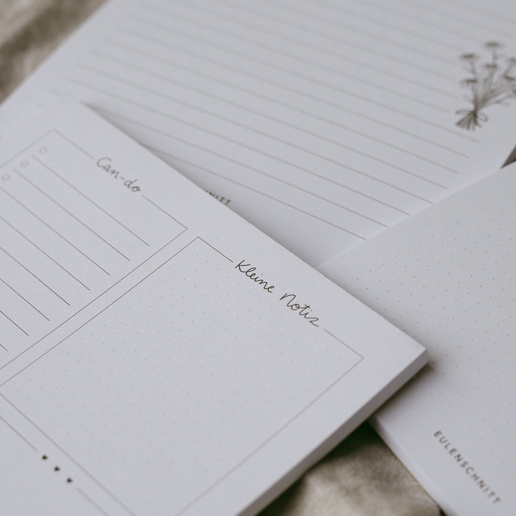 Notizblock "Can do" von Eulenschnitt - Detailaufnahme Notizfeld