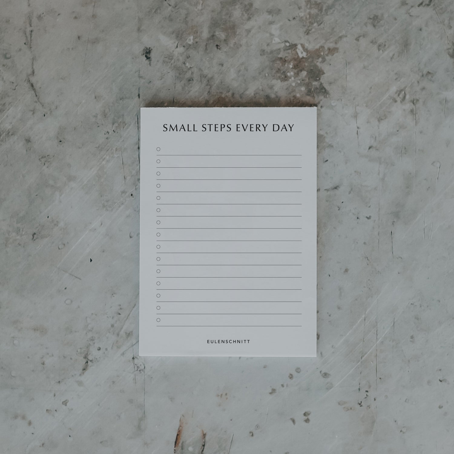 Notizblocj "Small Steps" von Eulenschnitt - Produktabbildung