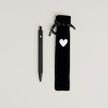 Kugelschreiber Schwarz von Eulenschnitt – mit Geschenkverpackung