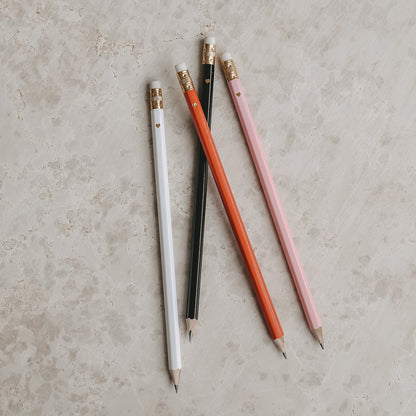 Bleistifte im 4er Set in rot von Eulenschnitt- Geschenkidee