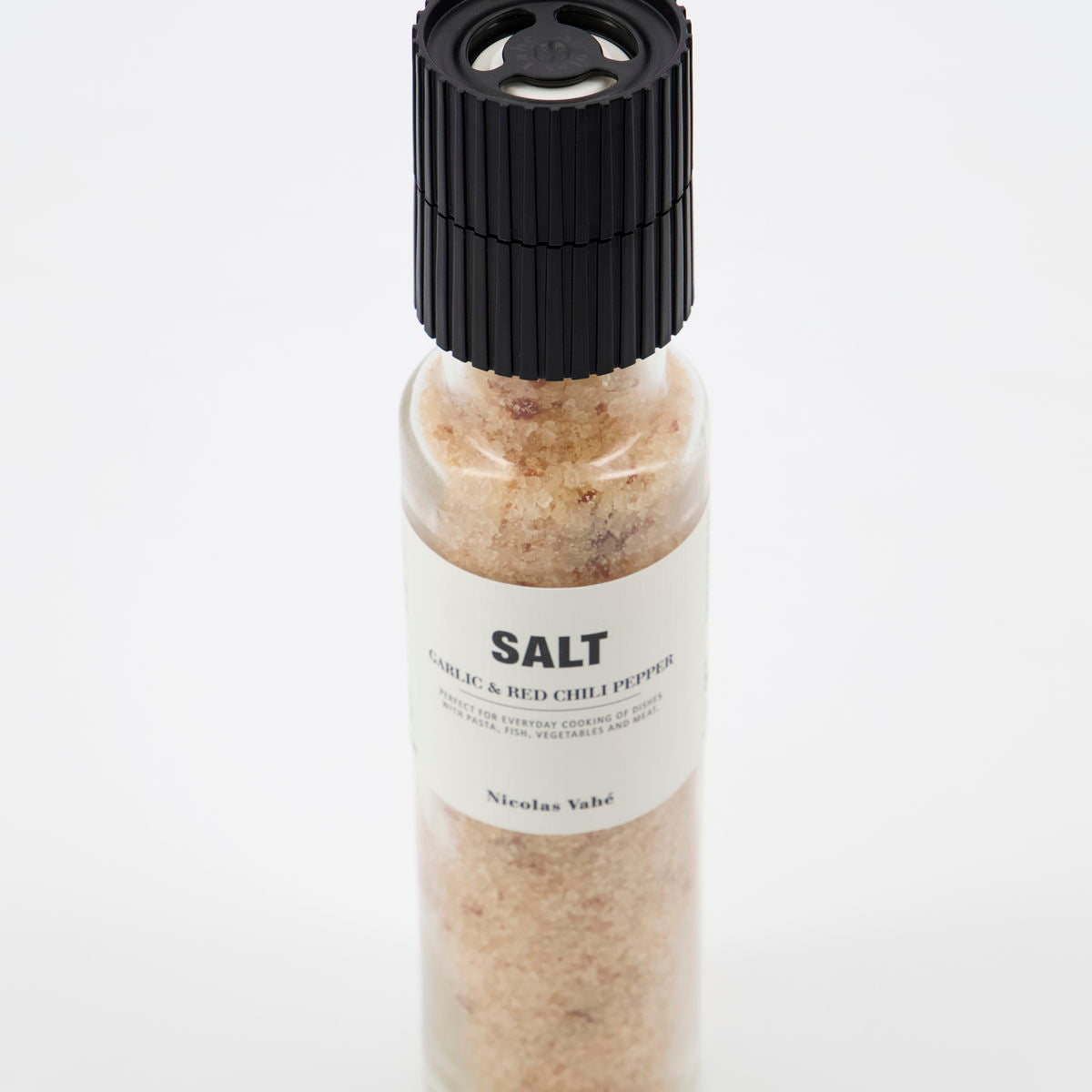 Salzmühle "Garlic & Red Chilli Pepper" - Ideal für Fleisch und Gemüse